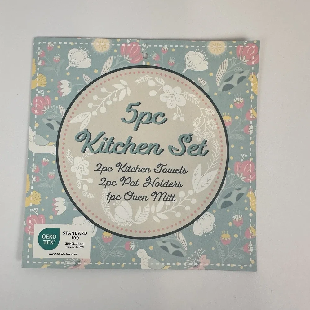 Cherry Kitchen Bundle Set Towels Oven Mitt Pot Holders Cute